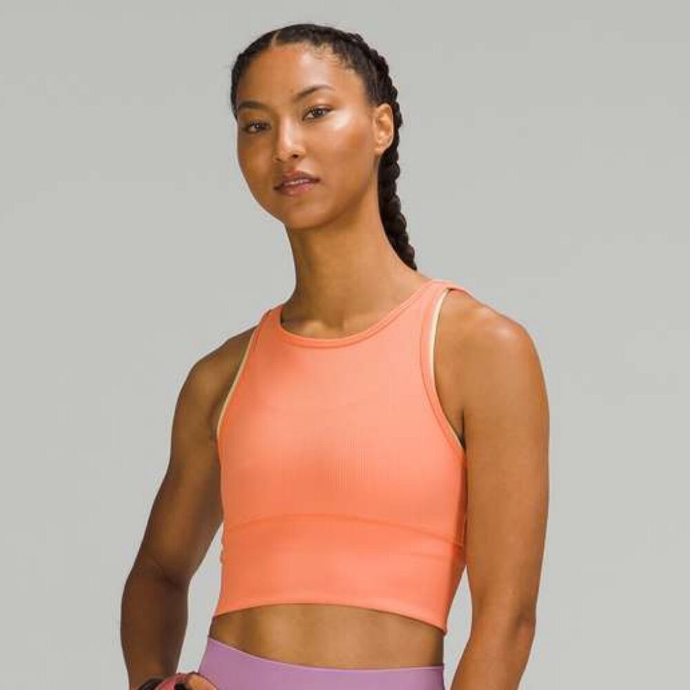 Lululemon Women's Power Pivot Tank *Rib - Light Orange